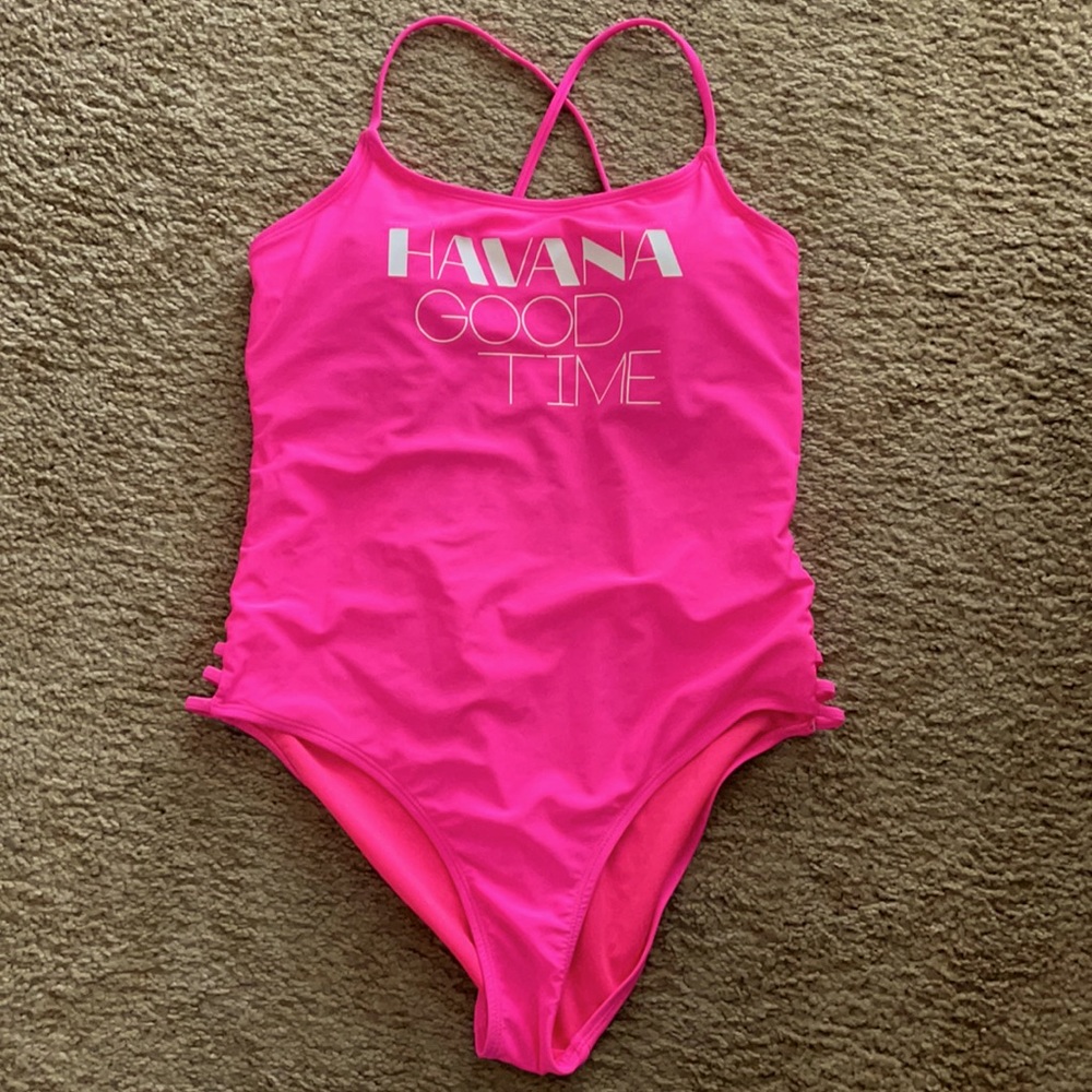 High leg one piece
